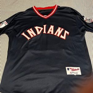 Majestic Cleveland Indians Francisco lindor jersey size 48 or Large